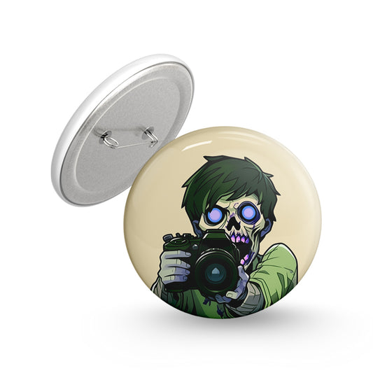 Zombiegrapher Pin-back Button Badge