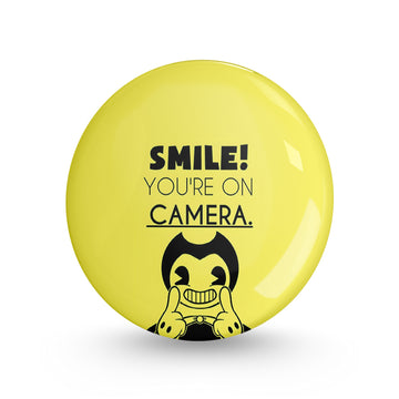 Smile You're on Camera Pin-back Button Badge