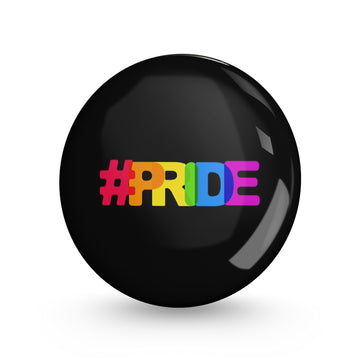 Pride Hasgtag Pin-back Button Badge