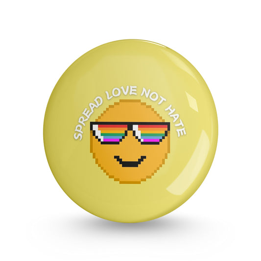 Spread Love Not Hate Pin-back Button Badge