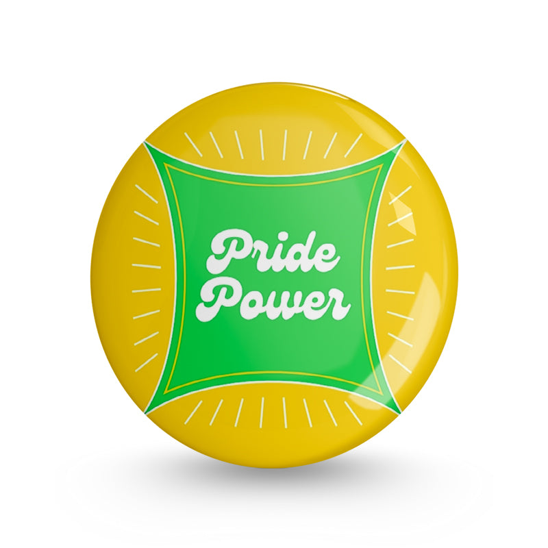 Pride Power Pin-back Button Badge