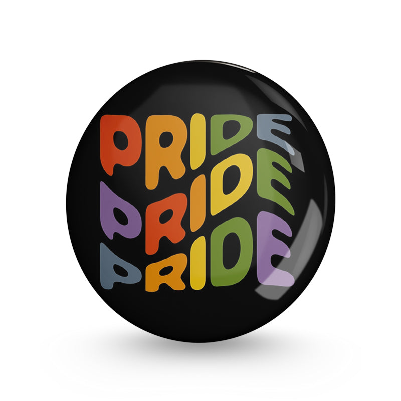 Pride wave Pin-back Button Badge