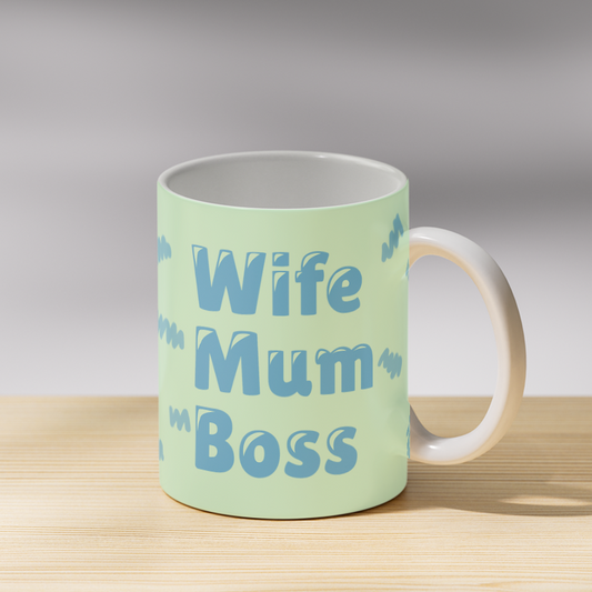 Wife Mum Boss Coffee Mug