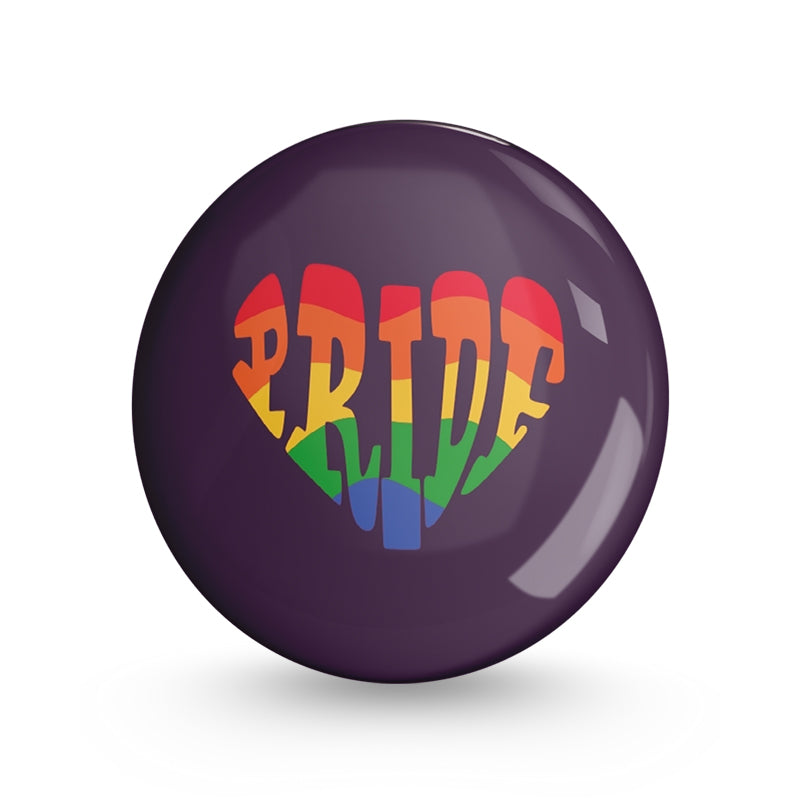 Pride Heart Pin-back Button Badge