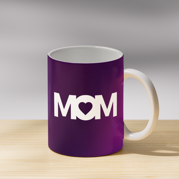 Purple Gradient Mom Coffee Mug