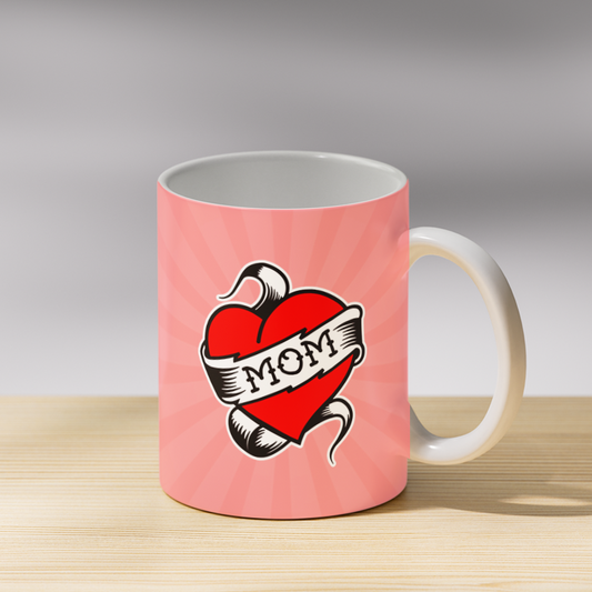 Heart Mom Coffee Mug