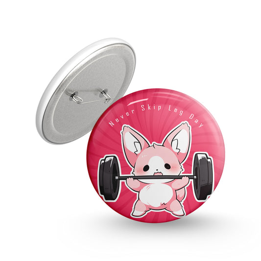 Cat's leg Day Pin-back Button Badge