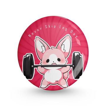 Cat's leg Day Pin-back Button Badge