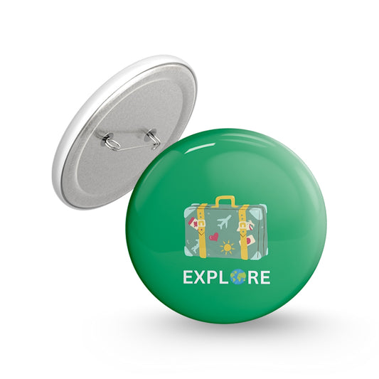 Explore Pin-back Button Badge