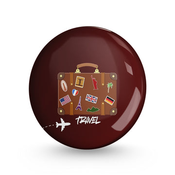 Travel Pin-back Button Badge