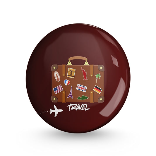 Travel Pin-back Button Badge