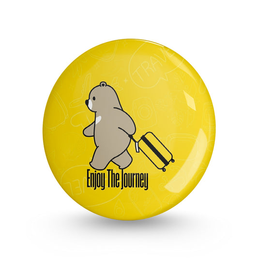 Journey Bear Pin-back Button Badge