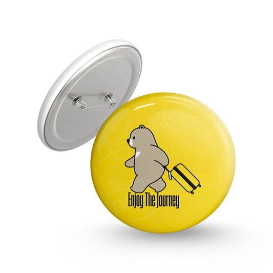 Journey Bear Pin-back Button Badge