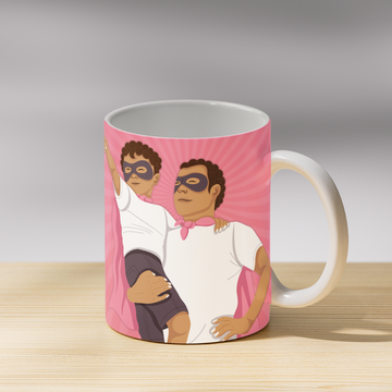 Super Dad and Son Coffee Mug