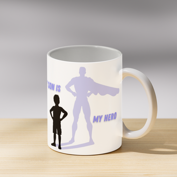 My Son is My Hero Coffee Mug