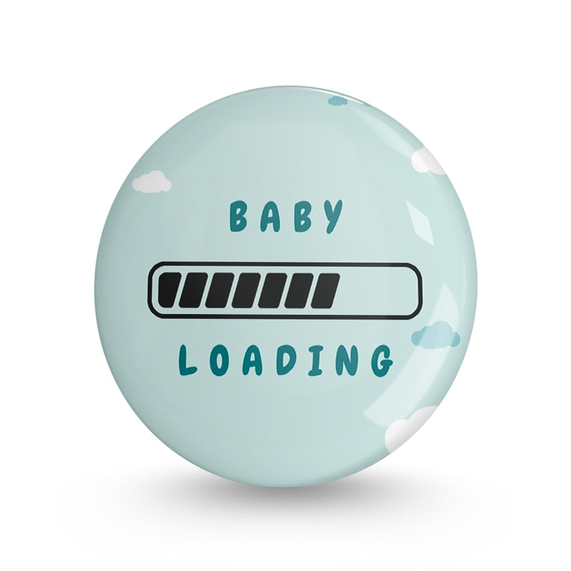 Baby loading Pin-back Button Badge