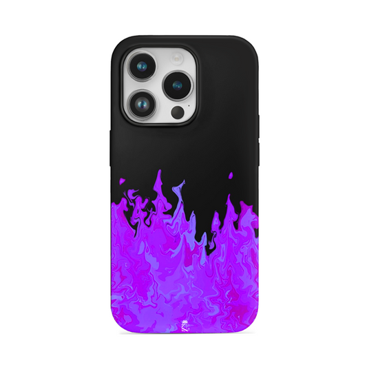 Purple Flames Flexible Soft Silicone Case