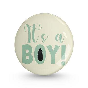 Its a Boy Pin-back Button Badge