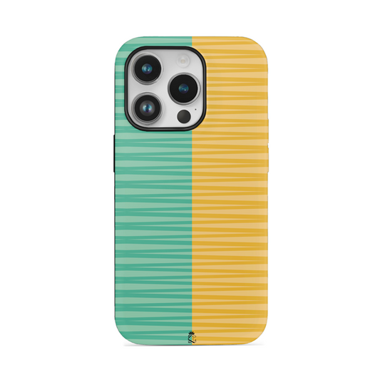 Green Yellow Stripes Flexible Soft Silicone Case