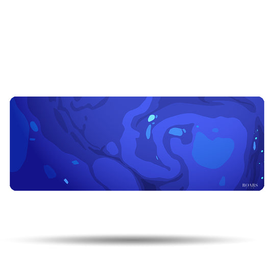 Abstract Blue Desk Mat